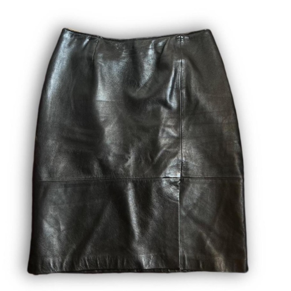 Vintage leather skirt